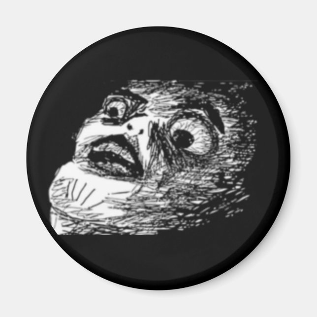 Surprised Comic face Magnet (Front)