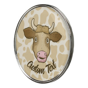 Surprised Cow Golf Ball Marker