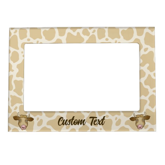 Surprised Cow Magnetic Picture Frame (Front)