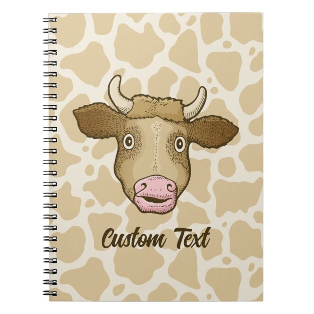  Surprised Cow Notebook (Front)