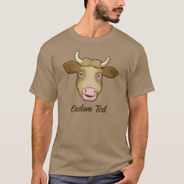 Surprised Cow T-Shirt (Front)