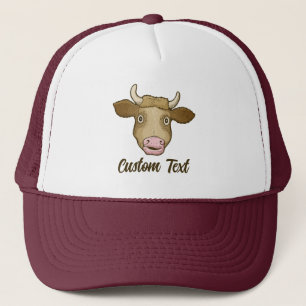 Surprised Cow Trucker Hat