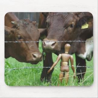 Surprised Cows Mouse Pad