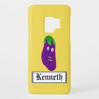Surprised Eggplant by Kenneth Yoncich Case-Mate Samsung Galaxy S9 Case
