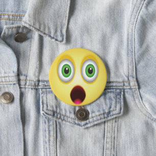 Surprised Emoji Face Button