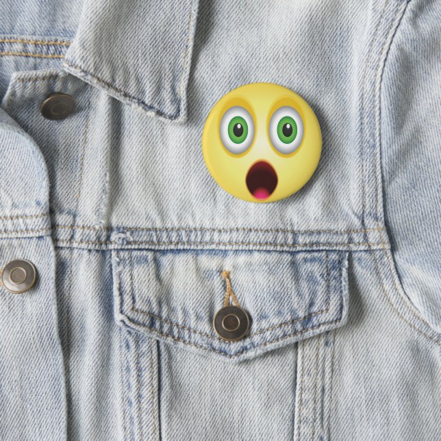Surprised Emoji Face Button (In Situ)