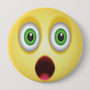 Surprised Emoji Face Button