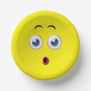 Surprised Emoji Paper Bowls