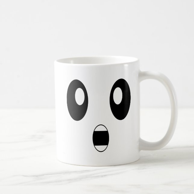 Surprised Emoji Shocked Emoticon Dumbfounded Faces Coffee Mug (Right)