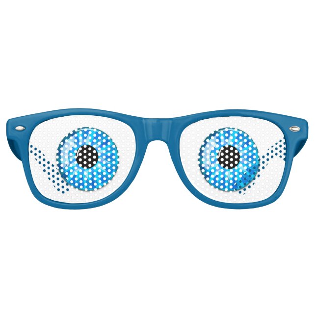 Surprised Eyes Retro Sunglasses (Front)