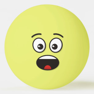 Surprised Face Ping-Pong Ball