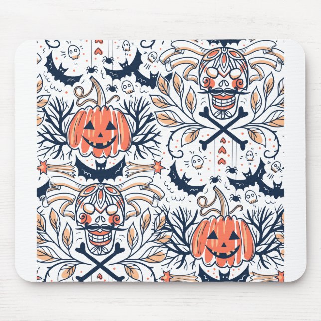 Surprised Ghost Mouse Pad (Front)