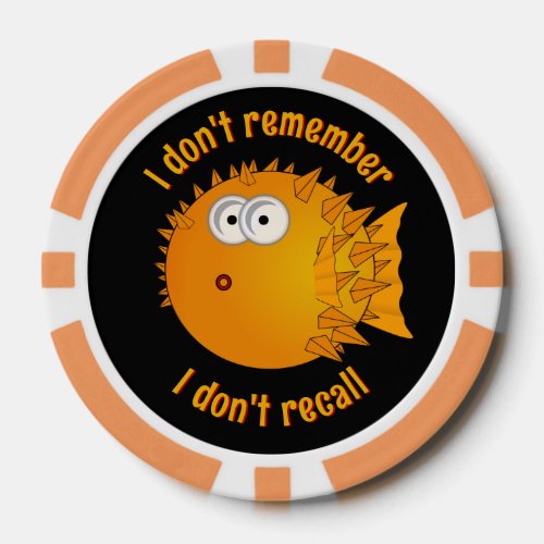 Surprised Golden Globe Fish _ I dont remember Poker Chips