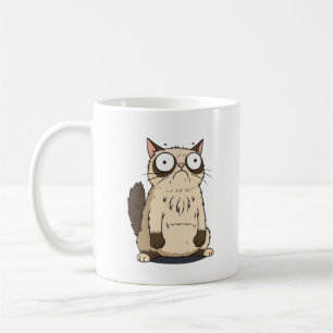 Surprised Grumpy Cat Coffee Mug