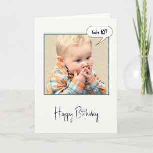 Surprised Little Boy For 65th Birthday Card
