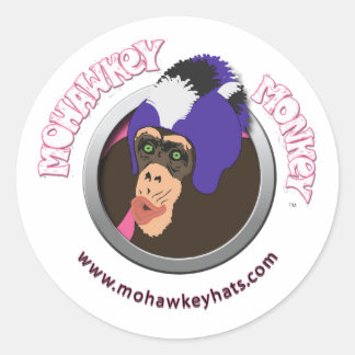 Surprised Mohawkey Monkey sticker
