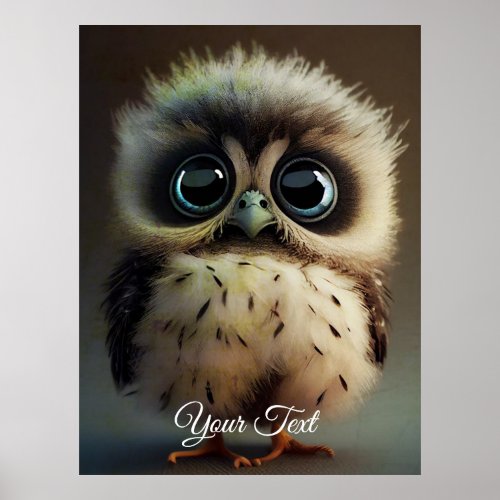 Surprised Owlet  Poster