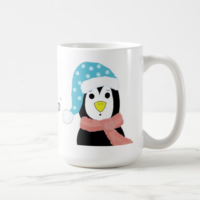 Surprised Penguin - Just Chillin' Coffee Mug (Right)