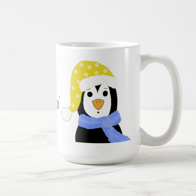 Surprised Penguin - Just Chillin' Coffee Mug (Right)
