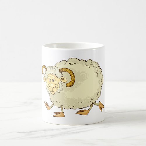 Surprised Ram Sheep Coffee Mug