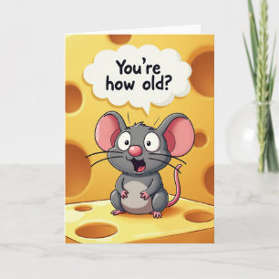 Surprised Rodent Birthday Card