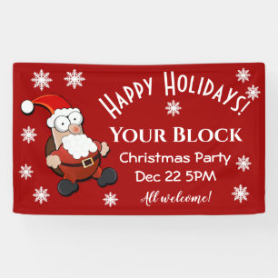 Surprised Santa Custom Banner