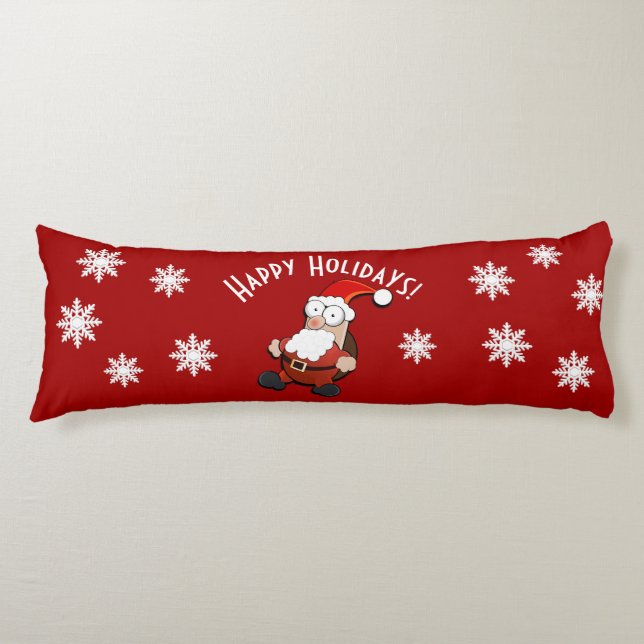 Surprised Santa Custom Body Pillow (Front)
