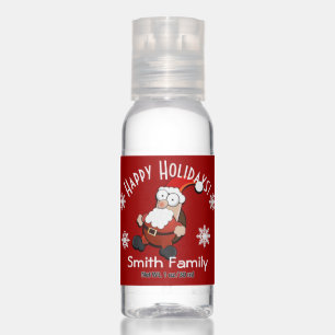 Surprised Santa Custom Hand Sanitizer