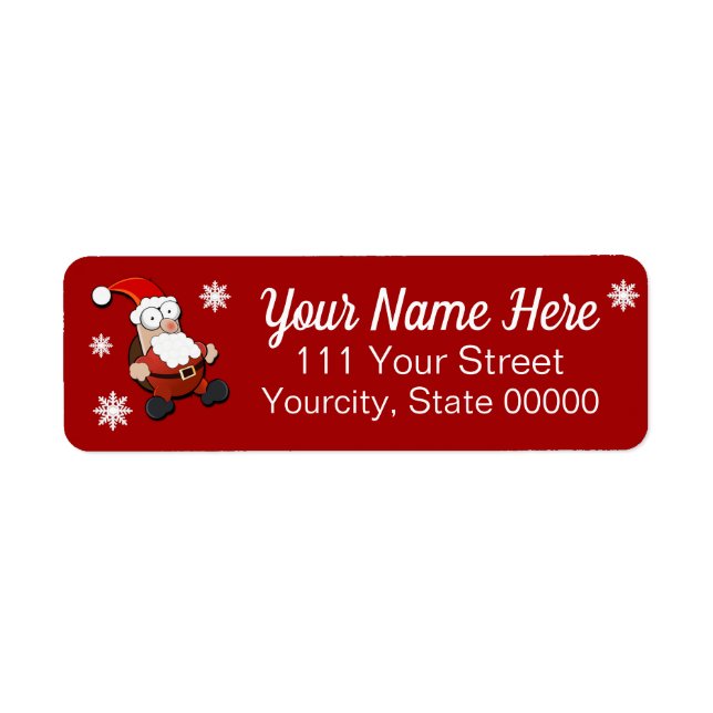 Surprised Santa Custom Label (Front)
