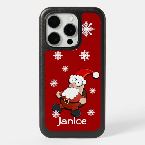 Surprised Santa Custom iPhone 15 Pro Case