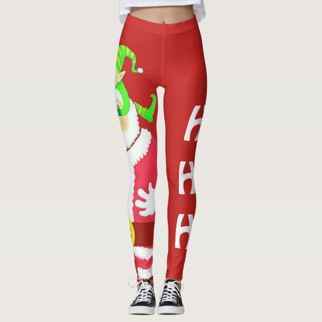 Surprised Santa leggings (Front)