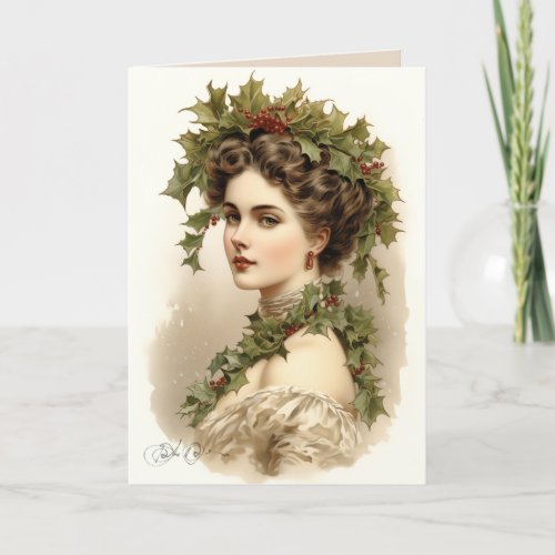 Surprised to be Under the Mistletoe Holiday Card