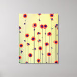 Surreal 22 X 28 Modern Wildflowers Canvas Print at Zazzle