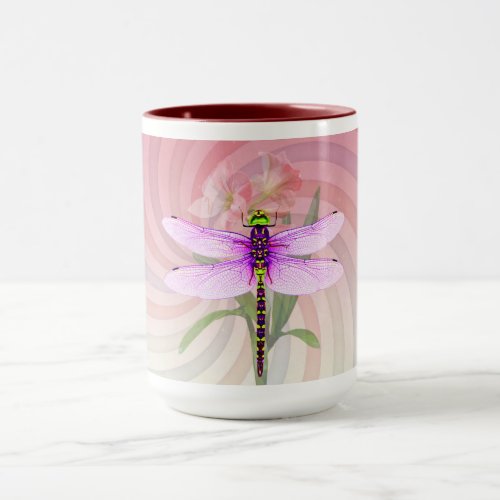 Surreal 60s Theme Dragon Fly Mug