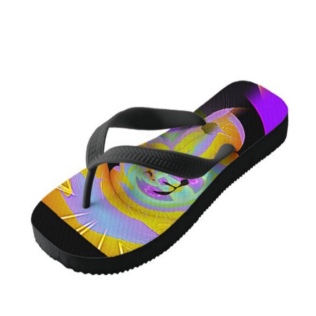 Surreal Abstract Thong Flip Flops (Your Go-To Beach Flip Flops)