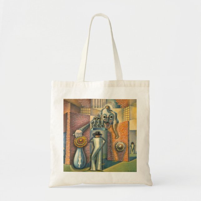 Surreal Abstraction Benjamin Berlin Figurative Art Tote Bag (Front)