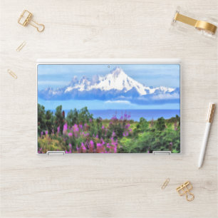 Surreal Alaskan Wilderness painting HP Laptop Skin