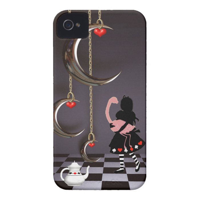 Surreal Alice & Flamingo iPhone 4 Case