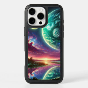 Surreal Alien Planet Landscape with Cosmic Skies iPhone 16 Pro Max Case