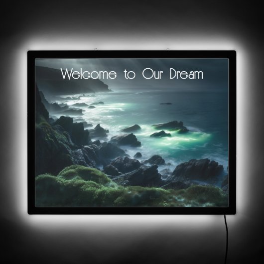 Surreal Alien Sea LED Sign (Front)