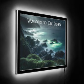 Surreal Alien Sea LED Sign (Angle)