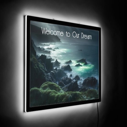 Surreal Alien Sea LED Sign (Angle)