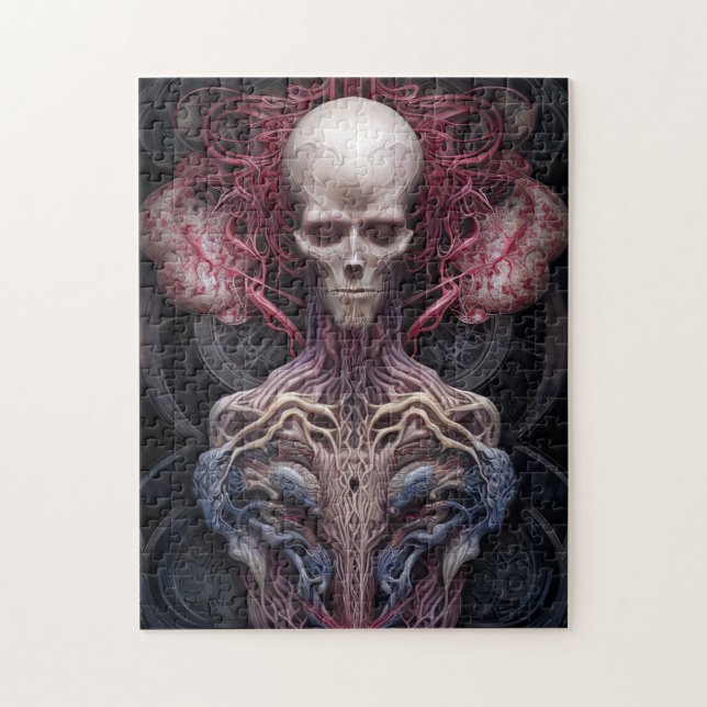 Surreal Anatomy Horror Sci-Fi Art  Jigsaw Puzzle (Vertical)