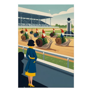 Surreal anthropomorphic animal poster