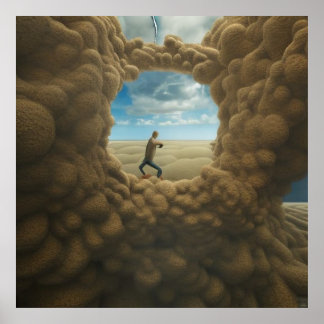 Surreal Art Abstract a different movie Poster