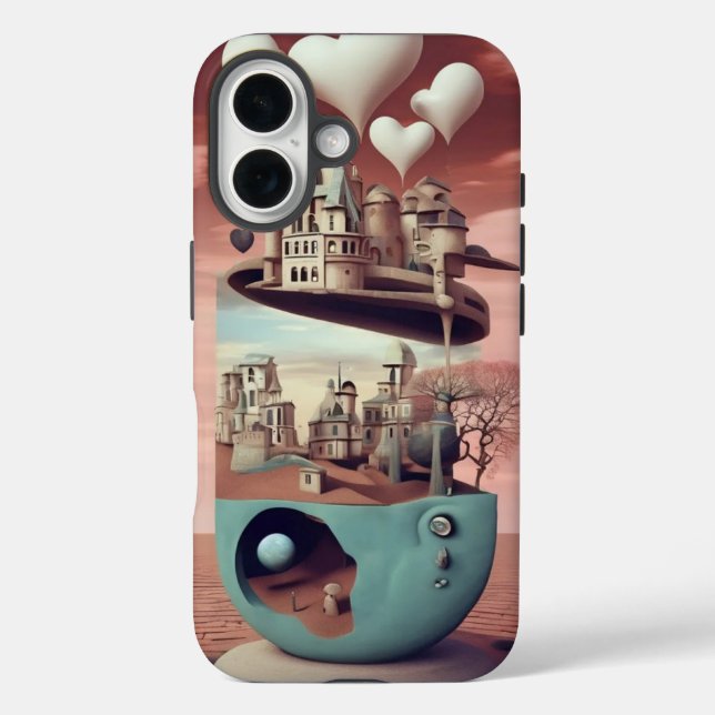 Surreal Art Surrealism Castle Fantasy Landscape Case-Mate iPhone Case (Back)
