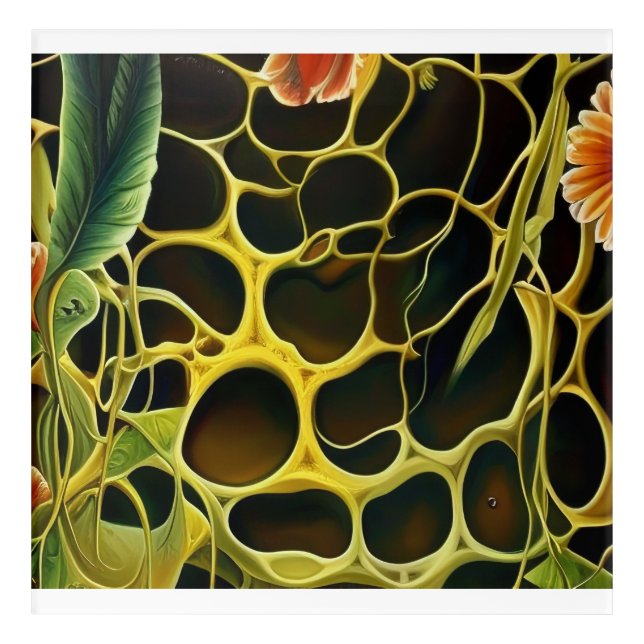 surreal art the secret garden plants floral (Front)