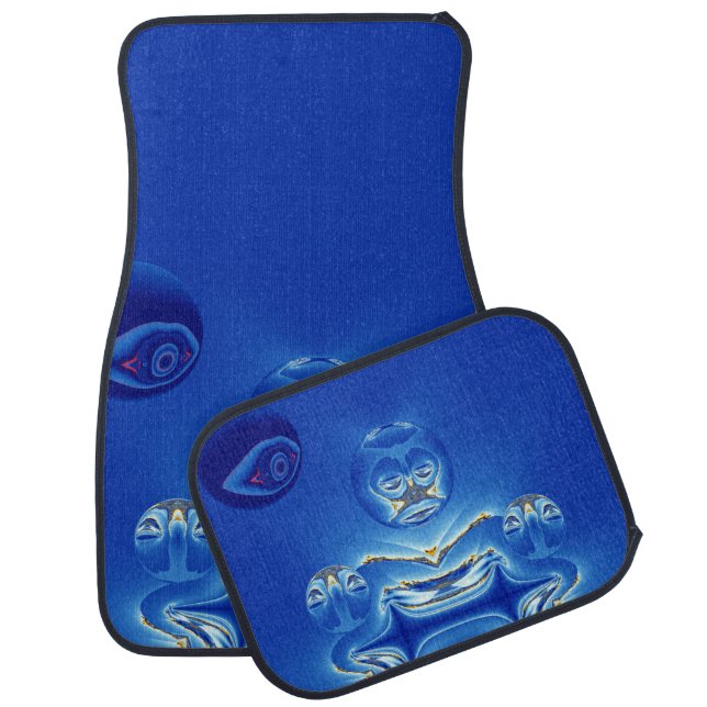 Surreal  Big Brother Watches Car Floor Mat (Set)