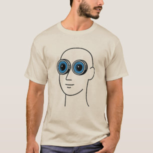 Surreal Big Lens Eyes Minimalist Unisex T-shirt