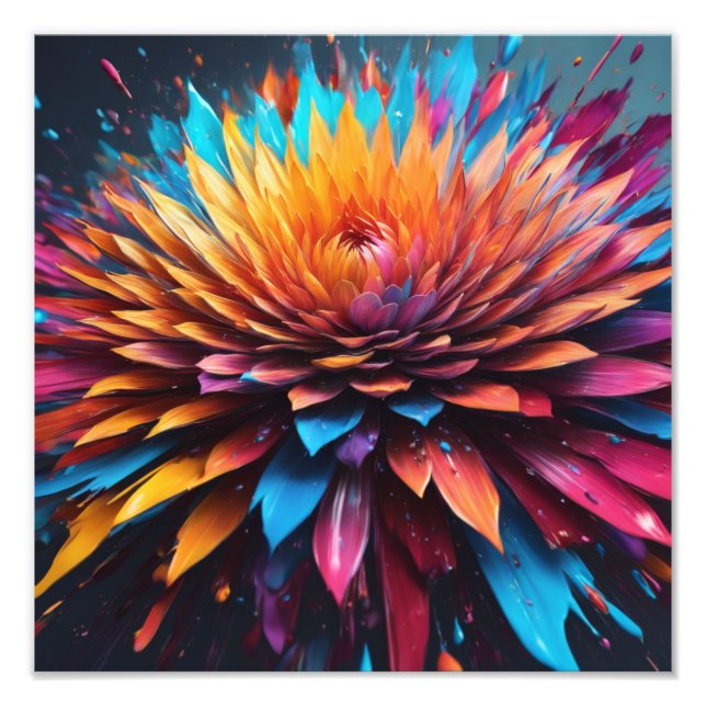 Surreal Bloom Photo Print (Front)